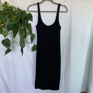 Black Midi Dress- Forever 21 - Size Small